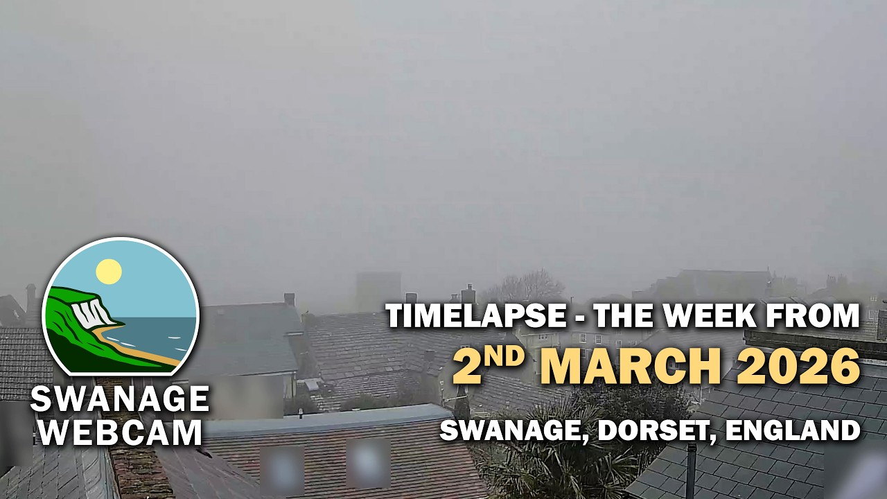 Seven day timelapse of Swanage from the 2nd March 2026 - Mostly wet and misty week