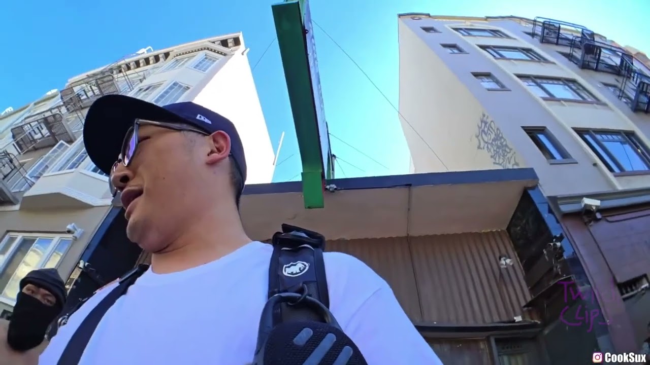 Twitch streamer CookSux gets PRESSED in San Francisco