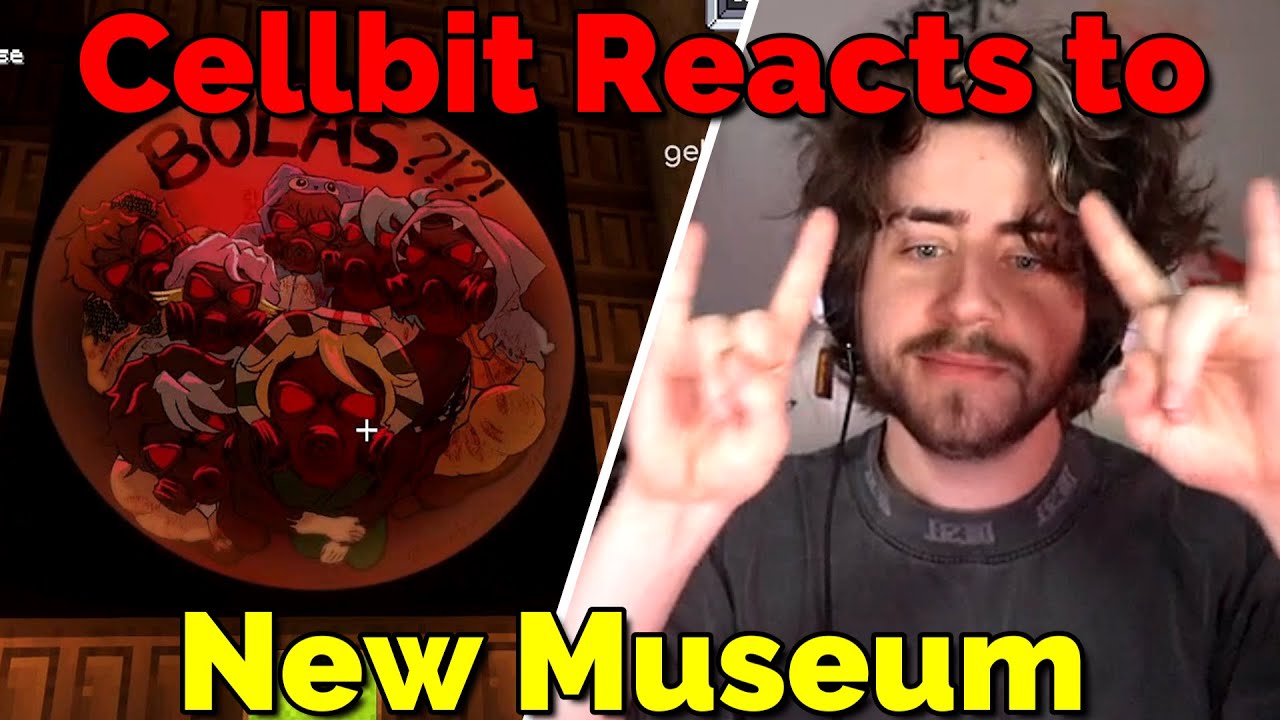 Реакция Cellbit на новый музейный фан-арт по игре QSMP Purgatory Minecraft