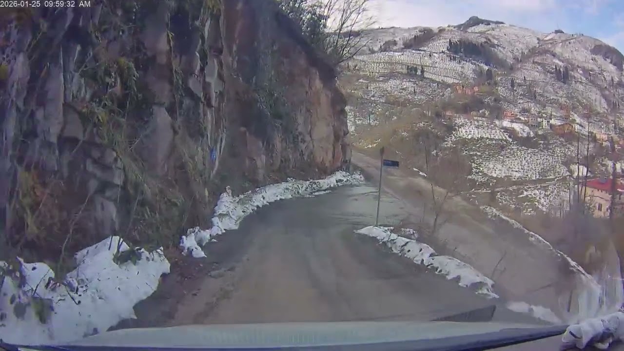 Ordu ili altınordu ilçesi ortaköy çambaşı yolu tek parça izleyim