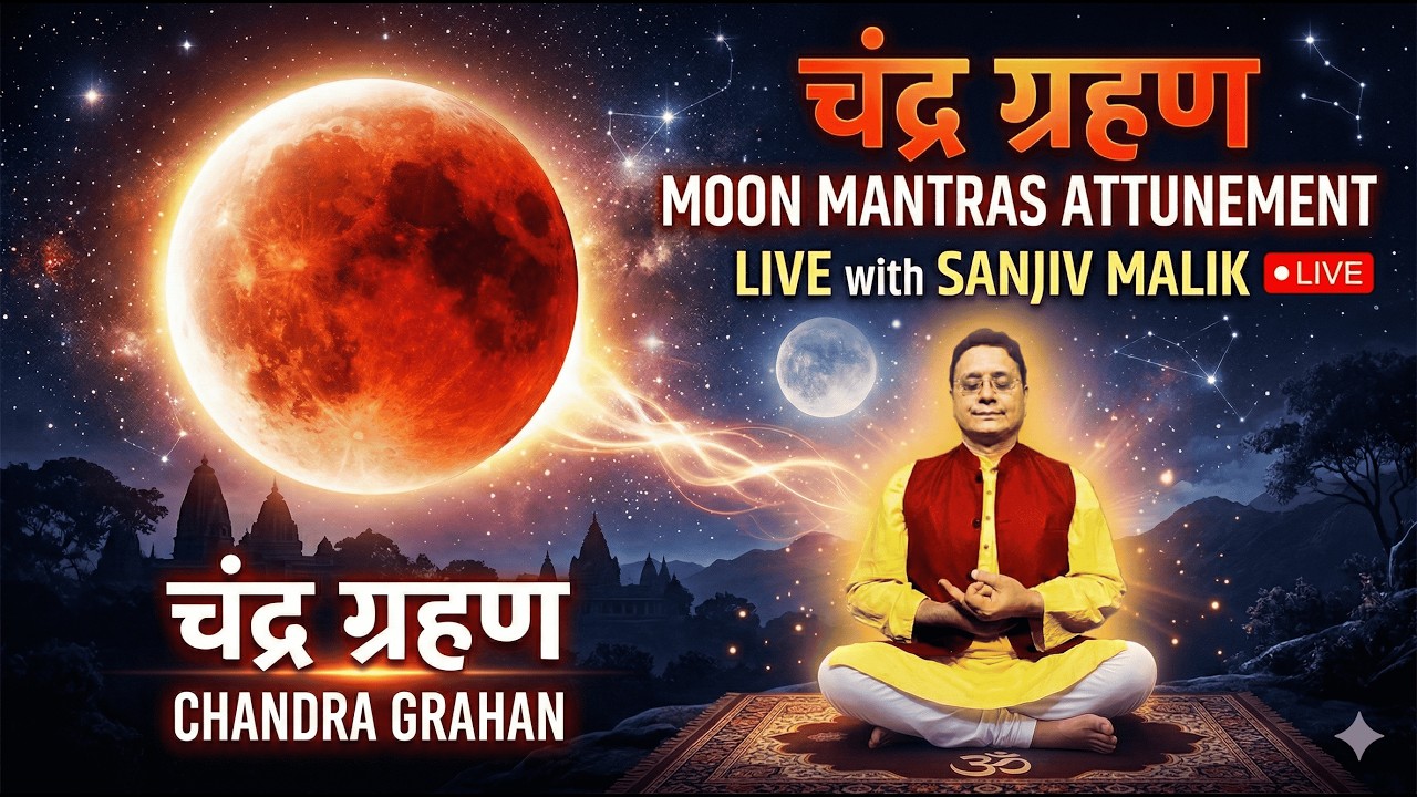 Chandra Grahan Moon Mantras Attunement | Live with Sanjiv Malik