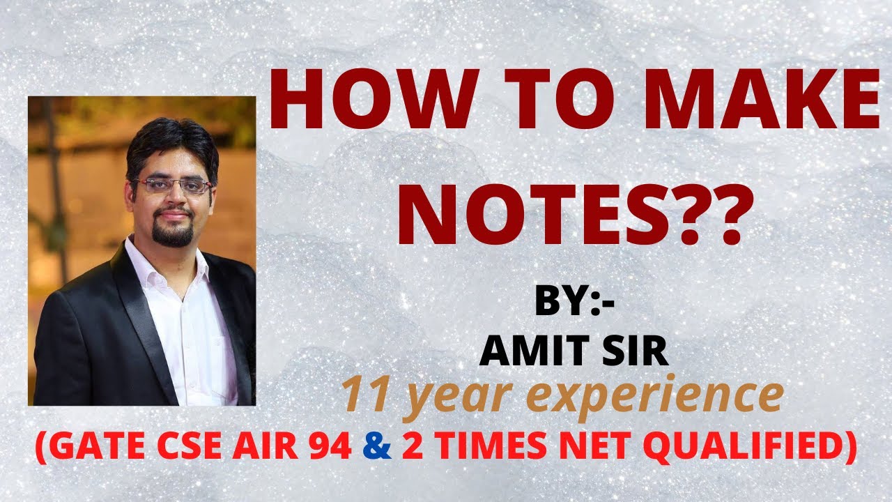 how to make notes??