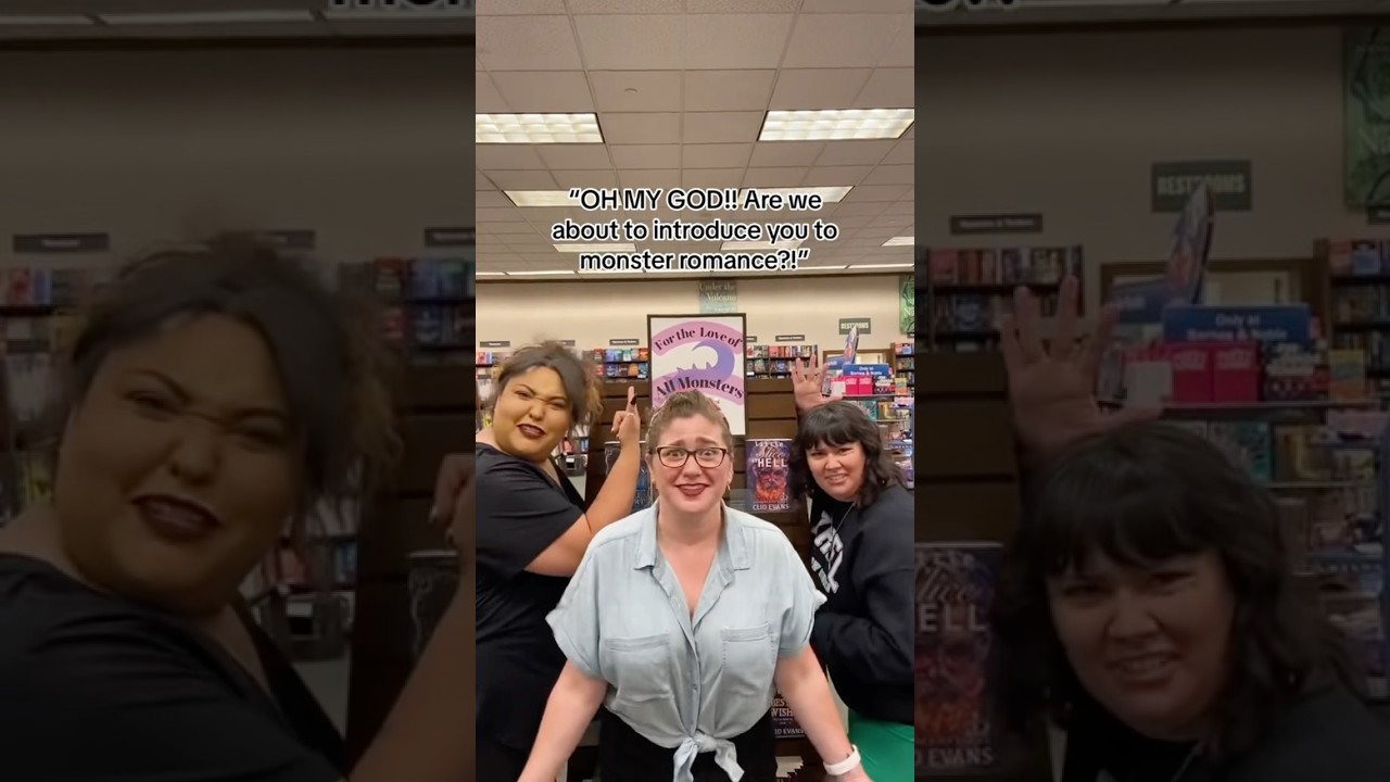 Monster romance girlies unite #booktube #funnyvideo #bookishhumor #romancebooks #monsterromance