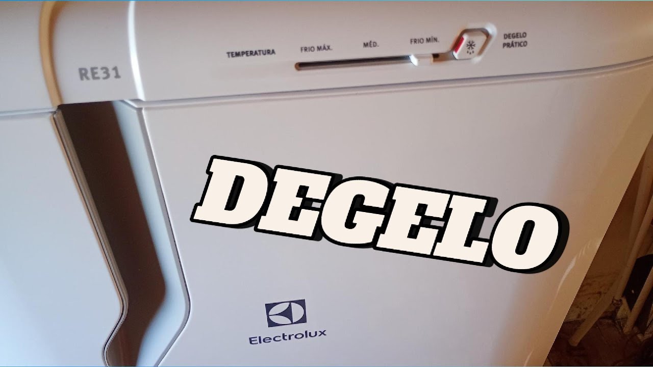 Descongelar geladeira Electrolux RE31 degelo pratico