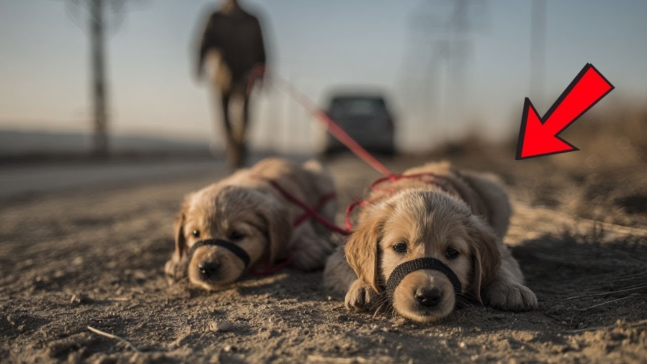 They Abandoned Two Tiny Puppies on the Highway — What Happened Next Will Break You