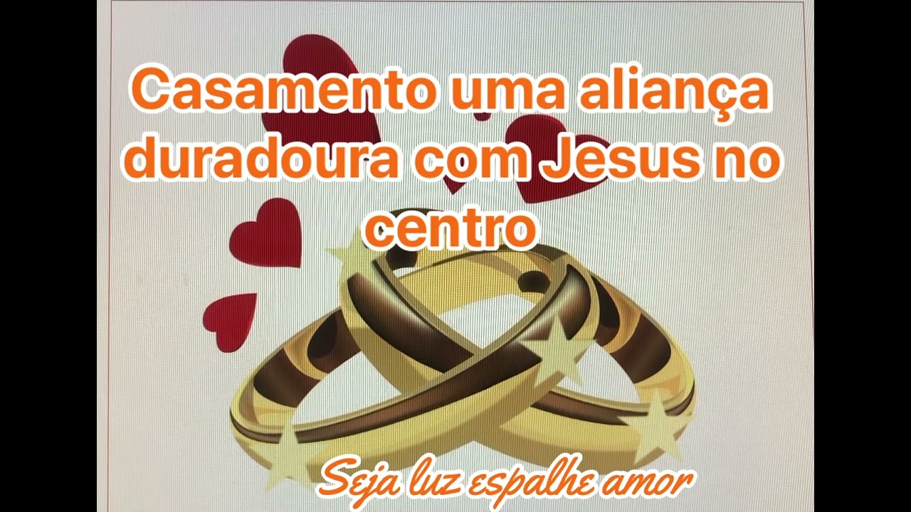 Casamento uma aliança duradoura com Jesus no centro