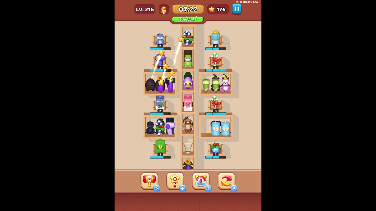 Level 216 Goods Sorting #childgaming #goodssorting #mobilegame #childgamer 