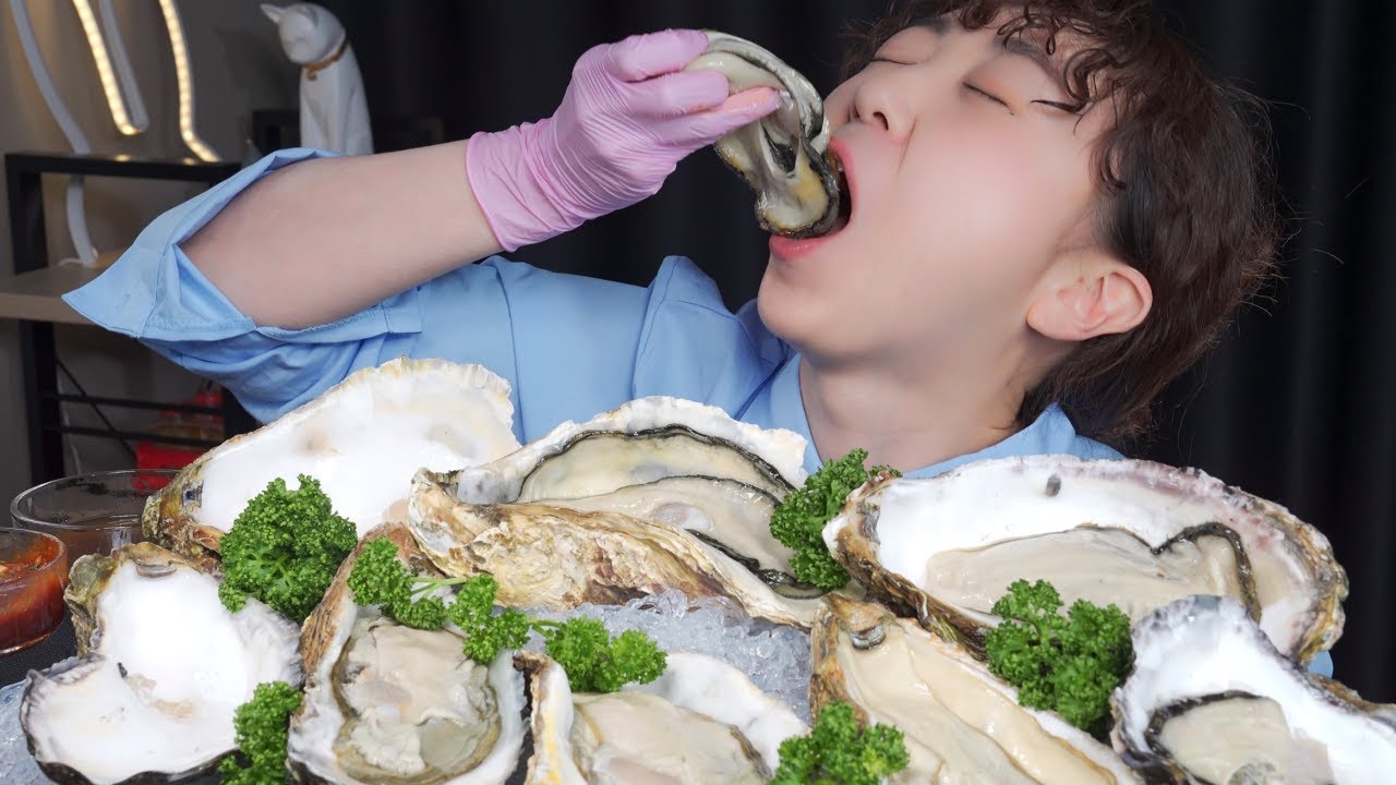 Устрица 🦪Mukbang eating show
