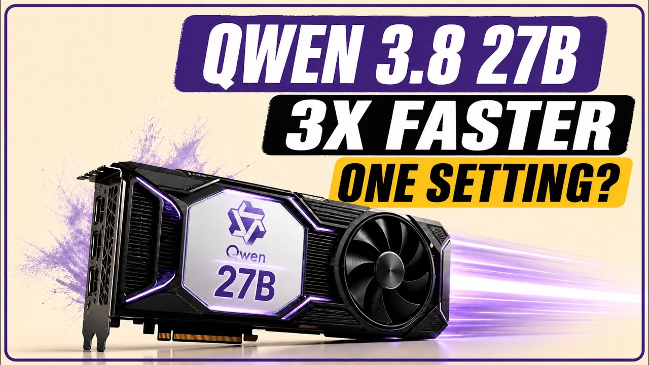 Qwen 3.8 27B Went From 60 to 167 Tokens/sec &mdash; Same GPU