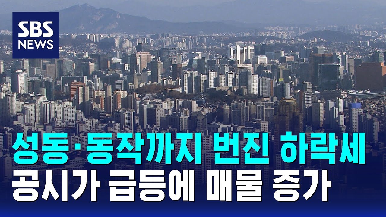 성동&middot;동작까지 번진 하락세&hellip;공시가 급등에 매물 증가 / SBS