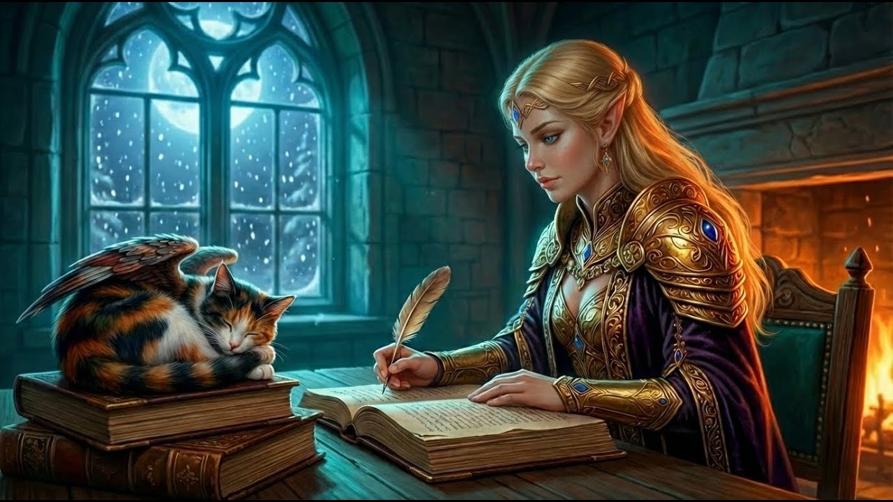Late Night at the Magic Academy 📜 Medieval Lofi for Study & Focus
