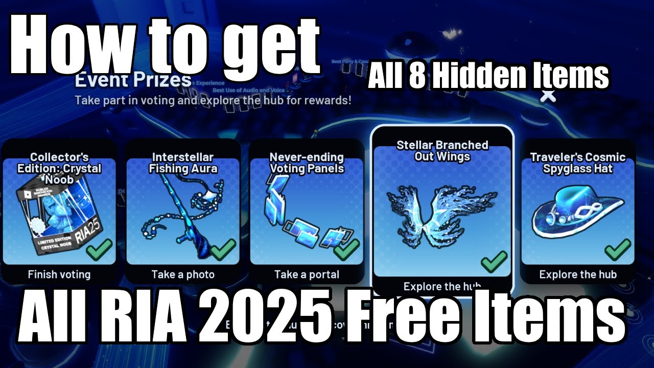 How to get ALL FREE ITEMS in Roblox Innovation Awards 2025 - Voting Hub | Hidden Quest and Challenge
