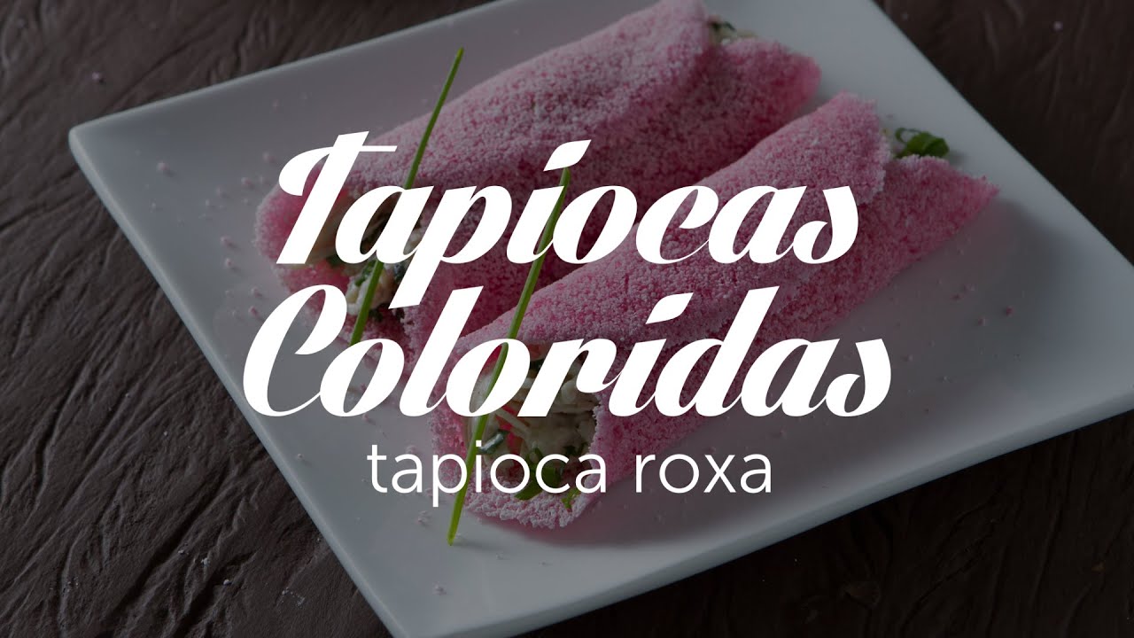 Tapiocas Coloridas (roxa) | Receitas Saudáveis - Lucilia Diniz