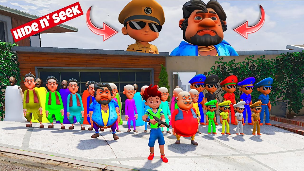 Kicko Play Hide And Seek With Motu Patlu In Gta 5 | Koku Paglu 