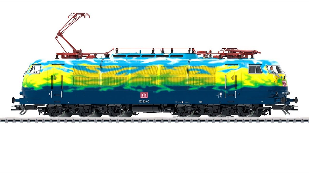 M&auml;rklin DB Class 103.1 &ldquo;Touristik&rdquo; Electric Locomotive pulling Roco 
