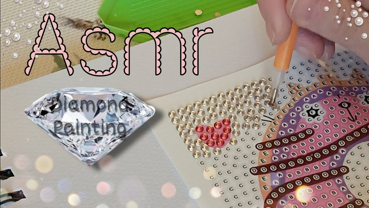 ASMR Casero🌛Sonidos de Pintura de Diamante y Soft-spoken 💎💎