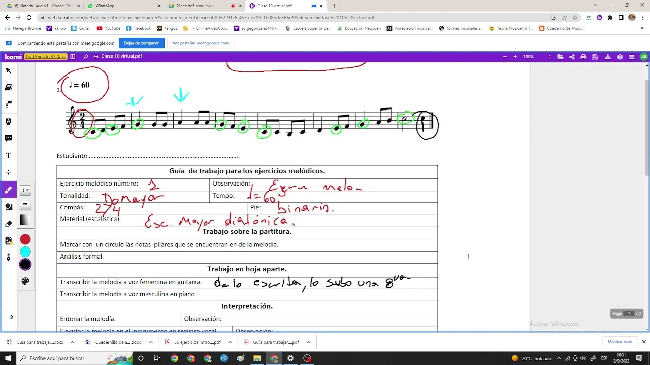 Clase 10 Audio I ESMZ. 2 de septiembre 2022