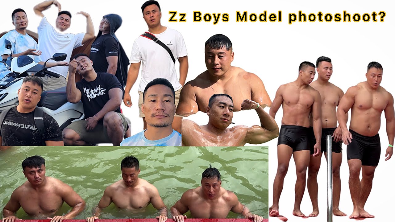 Zz Boys Summer Holiday - Wrestling in Swimming Pool~Fastest swimmer~Hold breath challenge etc