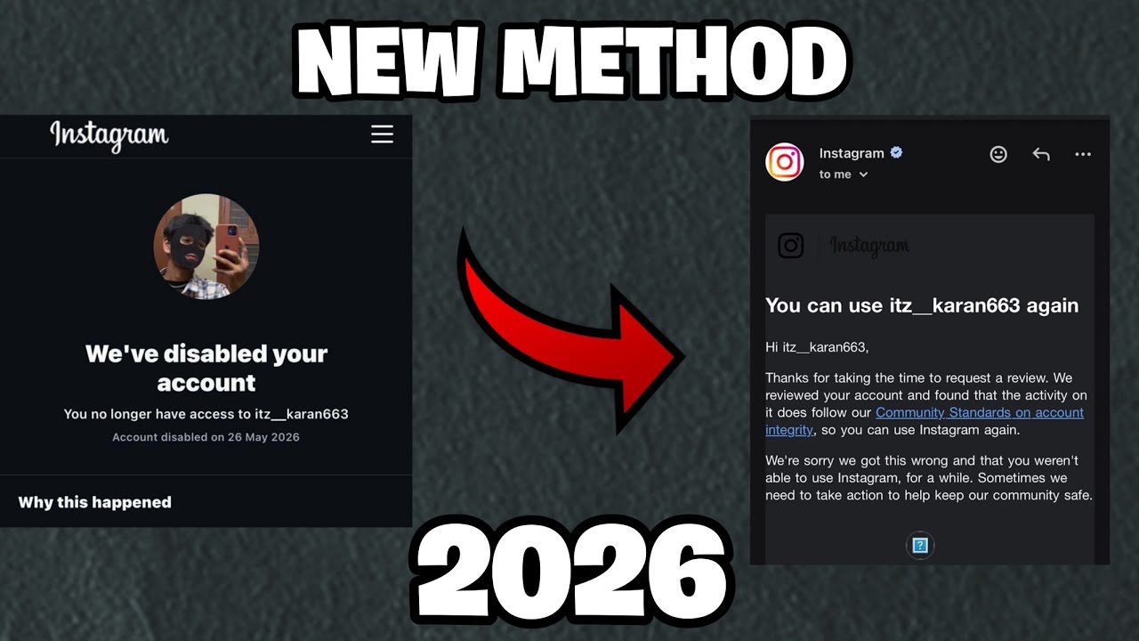 Perma Disable Instagram Account Recover Method 2026 