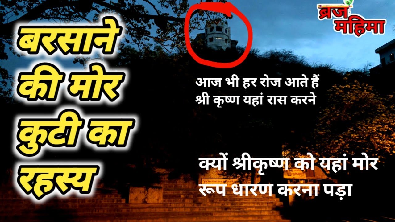 आज भी श्री कष्ण आते हैं यहां मोर बनके रास करने || बरसाना की मोर कुटी का अद्भुत रहस्य || BRAJ MAHIMA