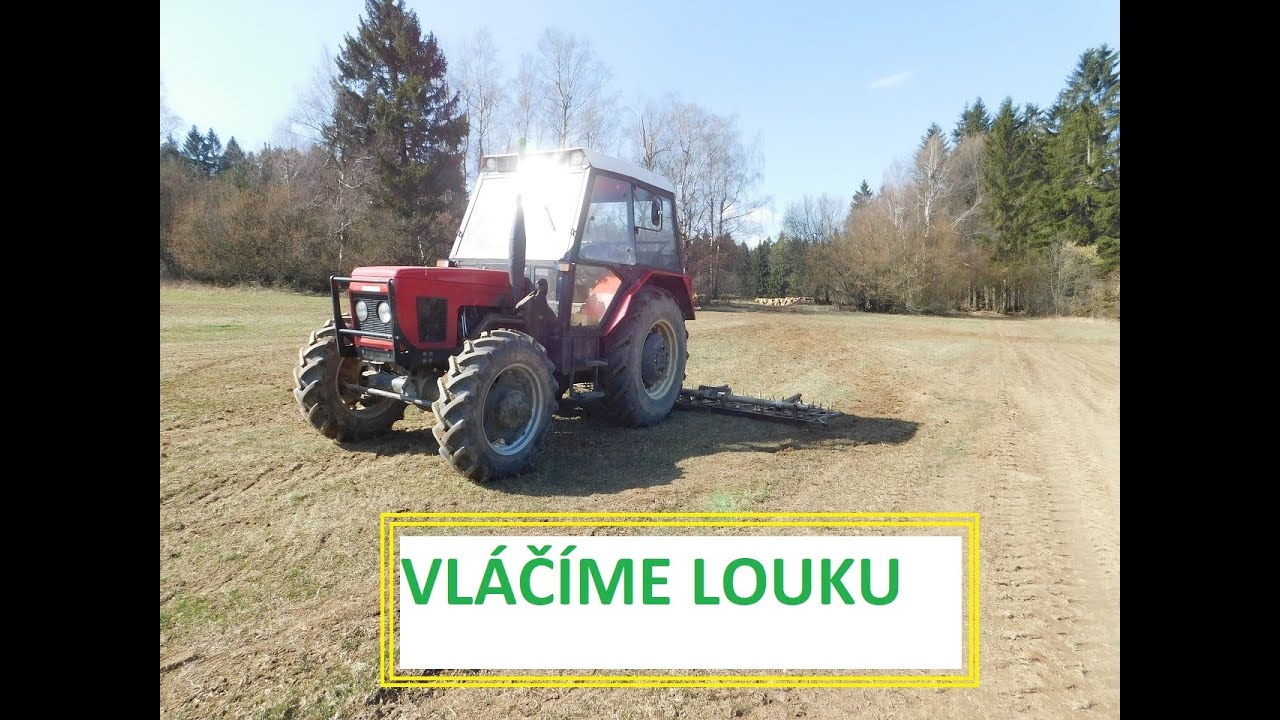 Vláčení louky - Zetor 7245