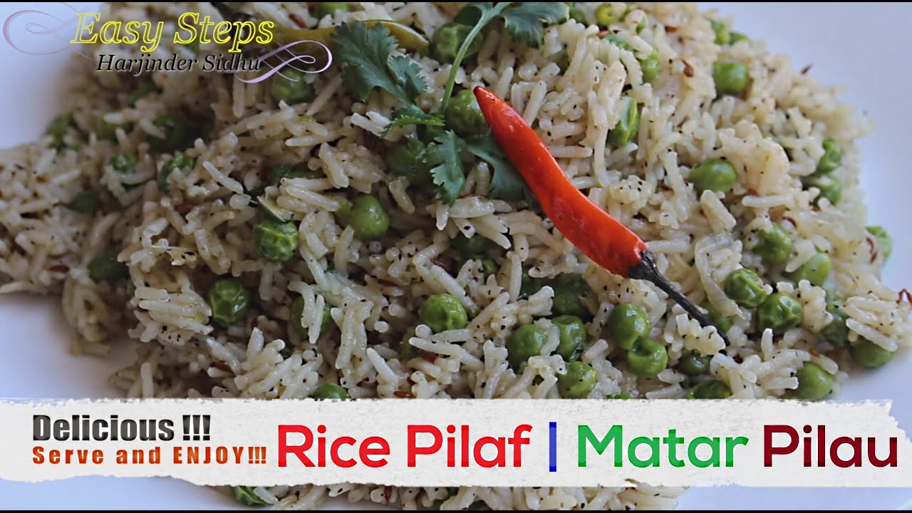 FAST RECIPE How To Make Peas Pilau | Rice Pilaf | Matar Pulao | Vegan Recipe