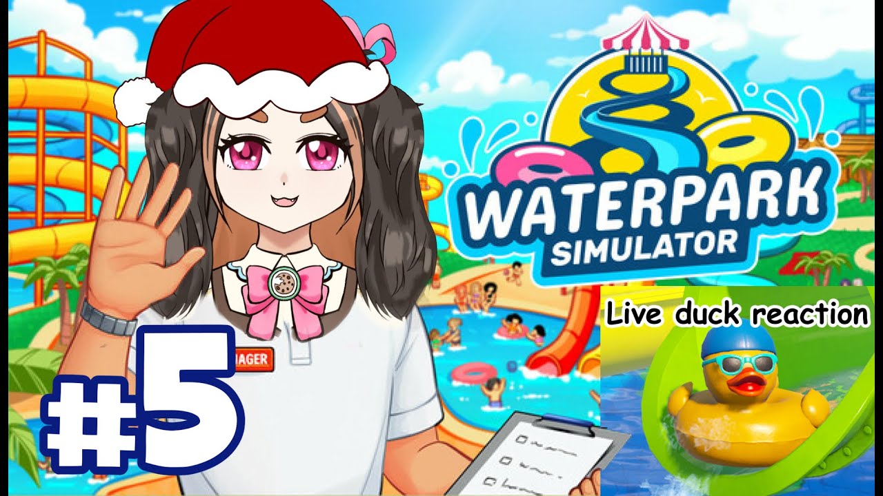 【Waterpark Simulator】CHRISTMAS in WATERPARK LAND????? (Part 5)