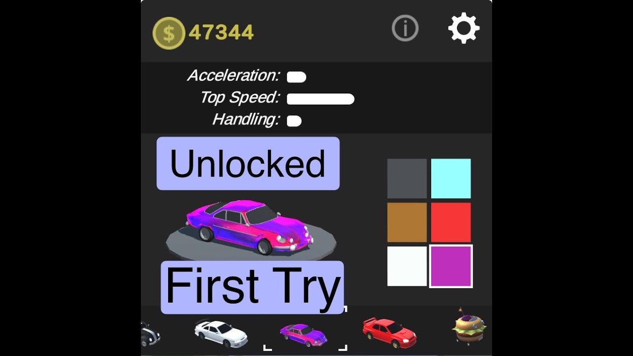 Unlocking a Secret Color in DRIFTO First Try | 81,079 pts