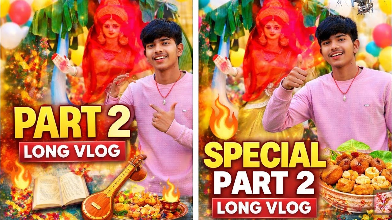 Saraswati puja vlogs 🥰🙏 || part 2 || |A to Z video 📷 | Kundan's daily vlogs | Village vlog 