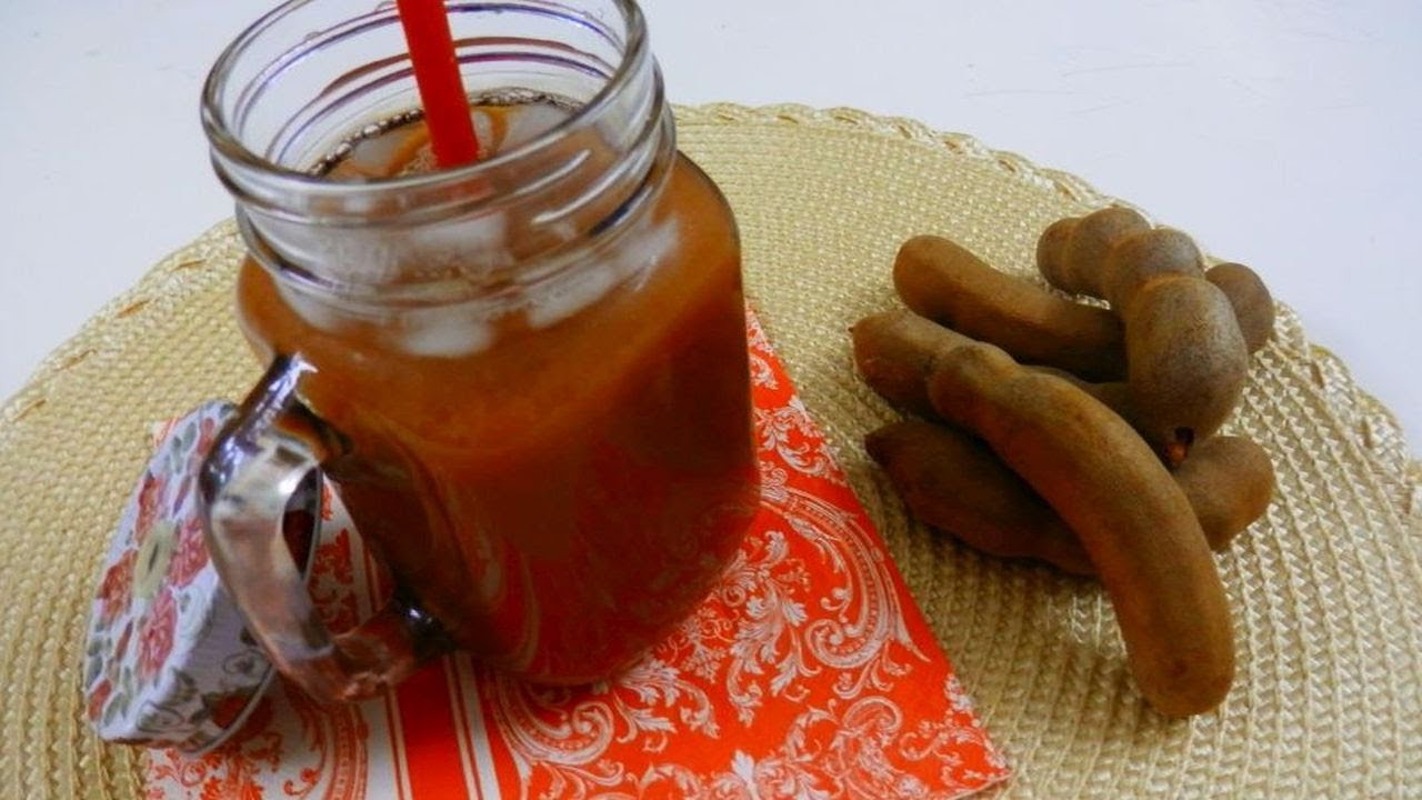 عصير التمريند(تمر هندي)–باستخدام قرون التمريند_مأكام نام-شراب تايلندي | น้ำมะขาม_thai tamarind juice