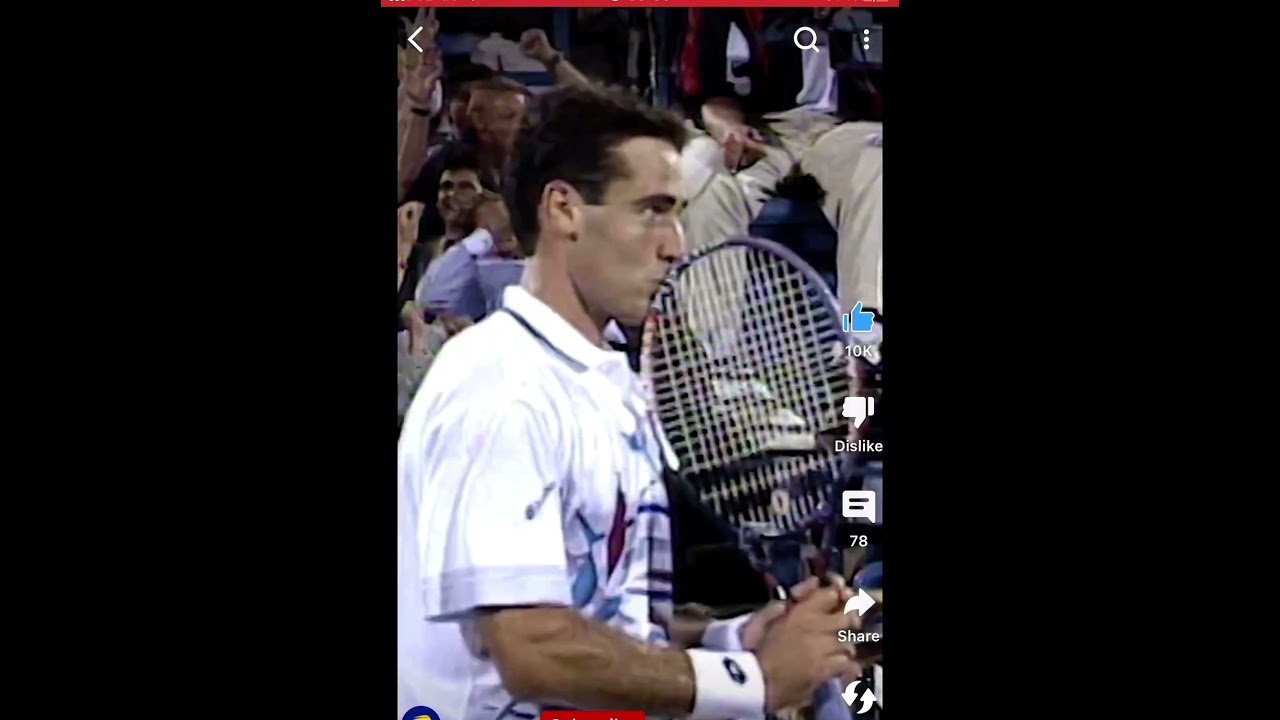 Andre Agassi VS Alex Corretja US Open 1995 best moment 