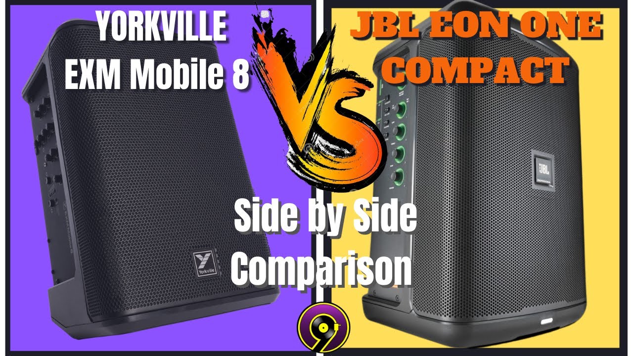 JBL EON ONE COMPACT против YORKVILLE EXM MOBILE 8/ВИДЕО СРАВНЕНИЯ/БИТВА НА АККУМУЛЯТОРАХ