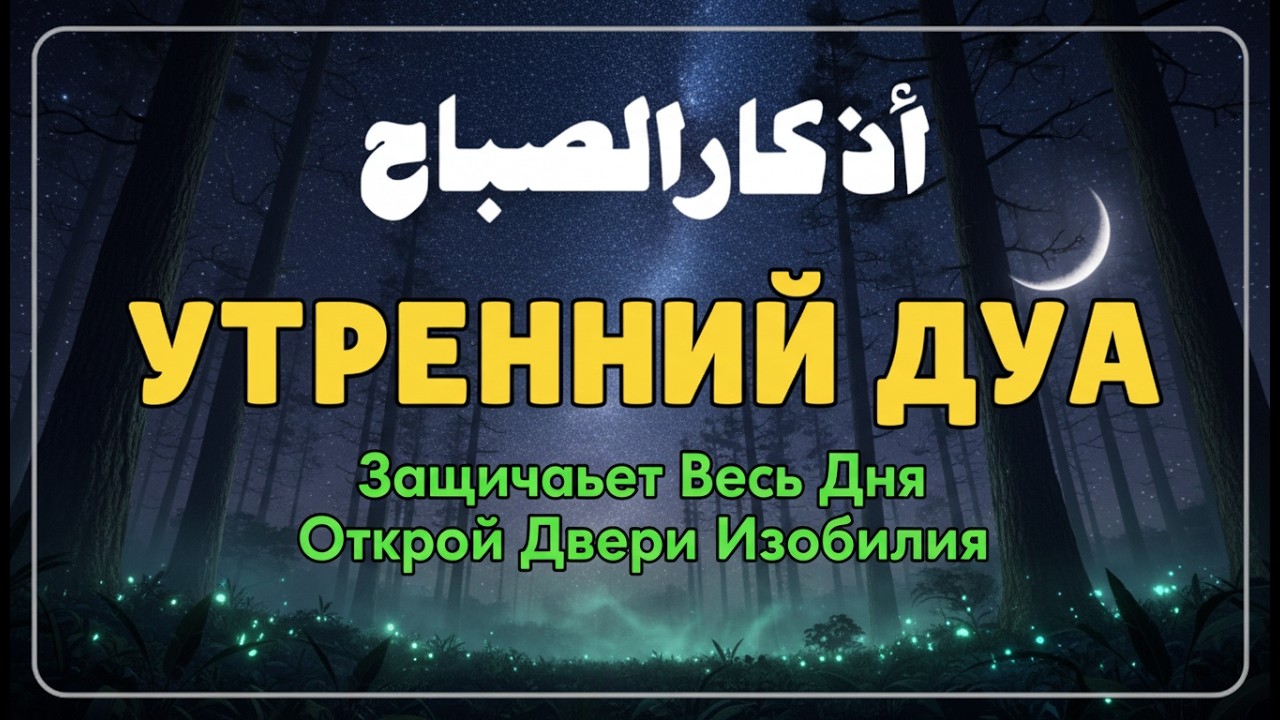 УТРЕННИЙ ДУА أذكار الصباح ЗАЩИТИТЬ ВАС ВЕСЬ ДЕНЬ | СЛУШАЙТЕ КАЖДОЕ УТРО!