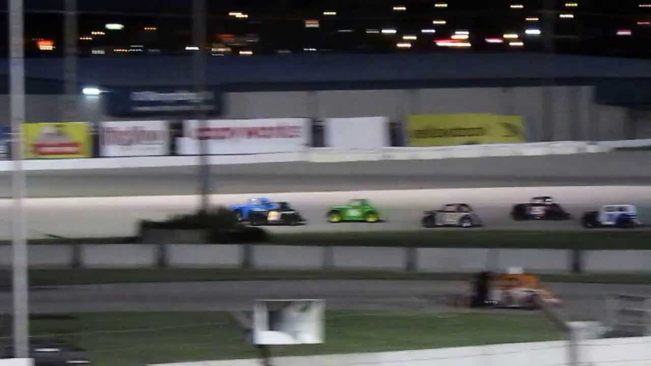 Hawkeye Downs in Cedar Rapids, Iowa - Legends car racing Winner's Flag