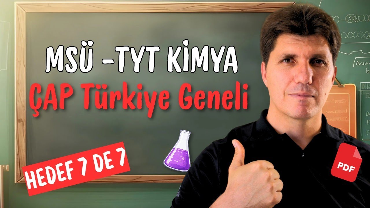 msü -tyt kimya çap provası #parçalaevlat