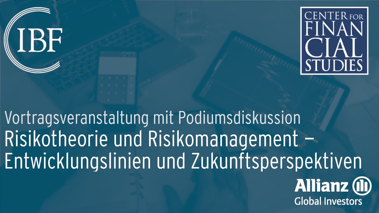 Risikotheorie und Risikomanagement. Entwicklungslinien und Zukunftsperspektiven - Vormittag
