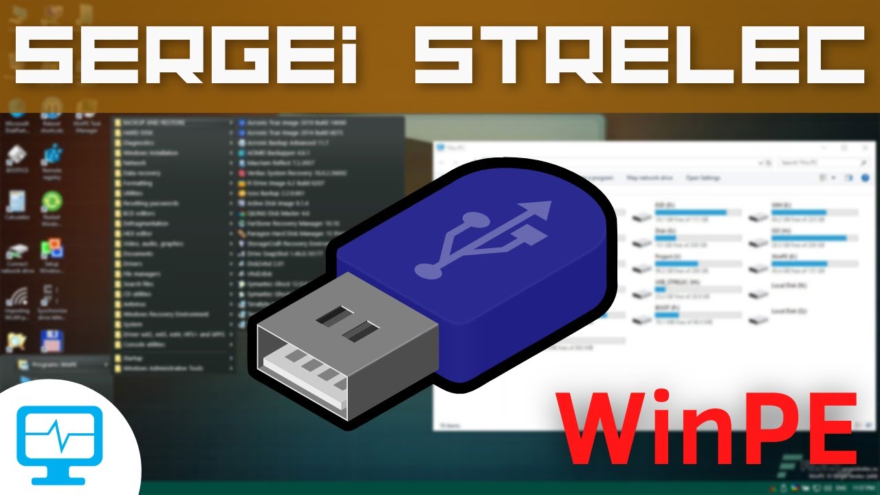 Mini WINDOWS con PROGRAMAS GRATIS!! | Sergei Strelec | WinPE