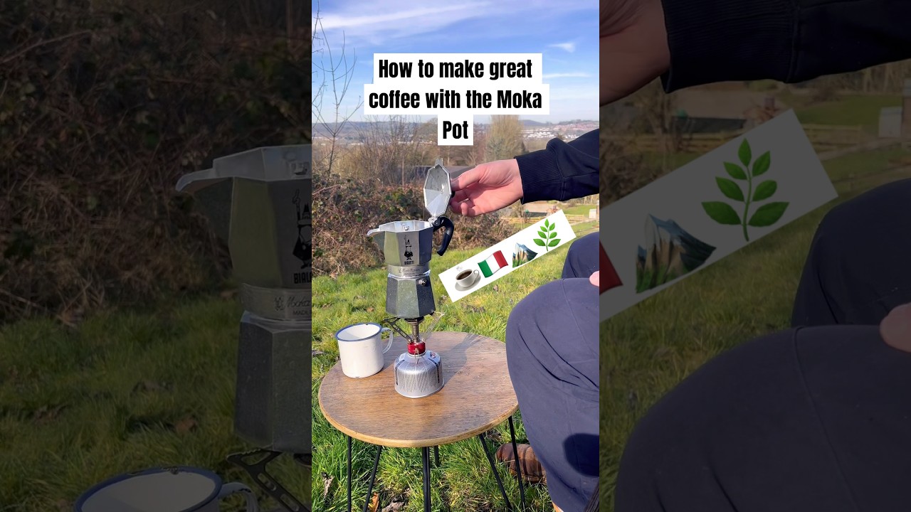 How to make great coffee outside part 1 - The Moka Pot 🇮🇹☕️ #coffee #nature #tutorial #outdoors