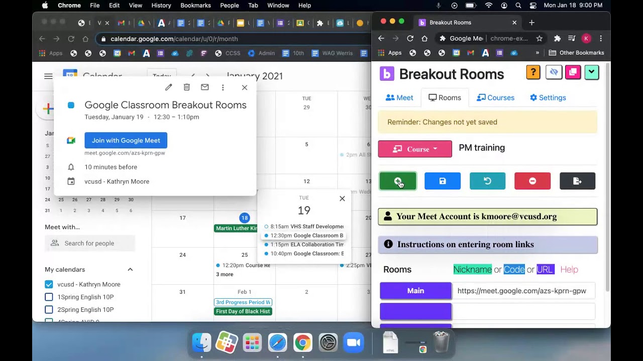Create a new class in RH's breakout extension