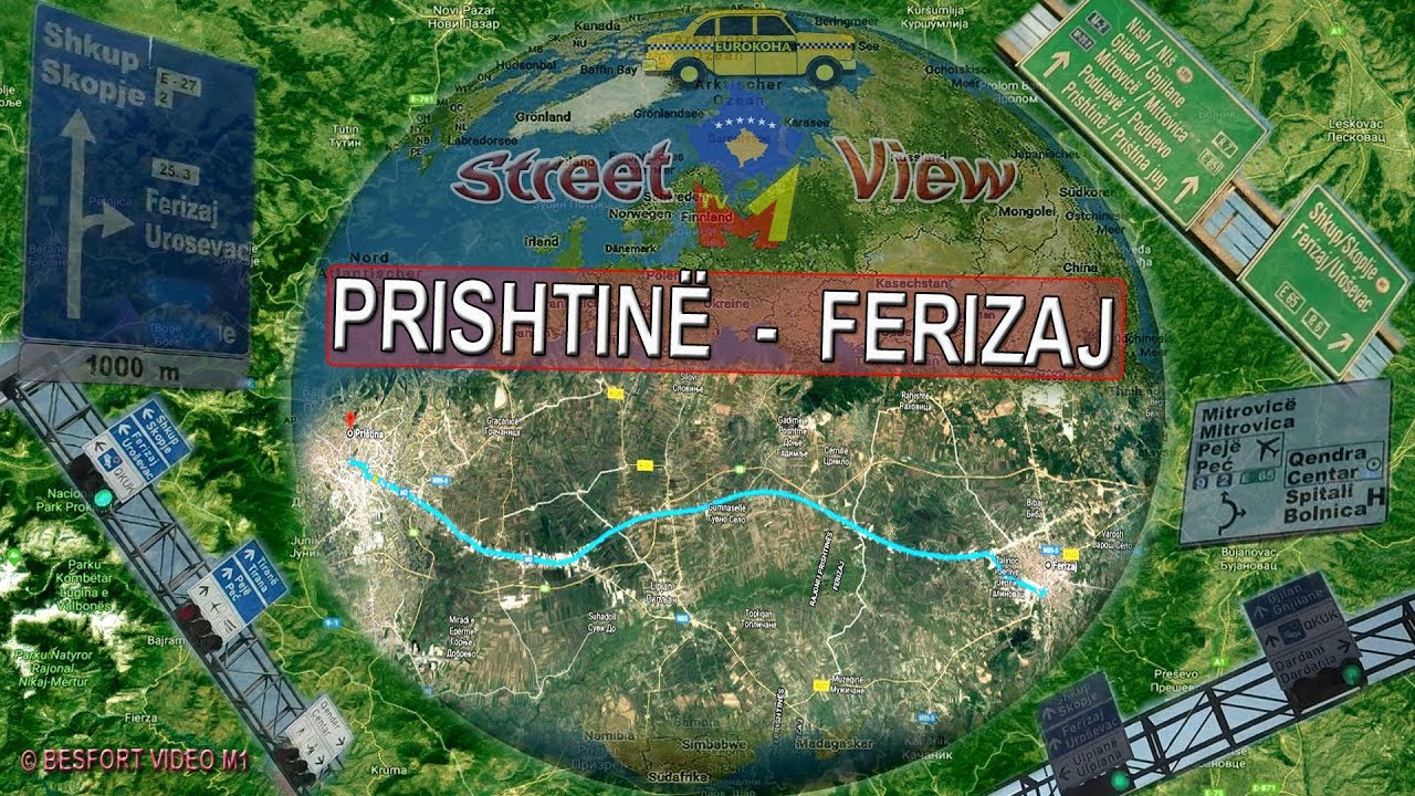 Rruga: Prishtine - Ferizaj (M1 Street View)
