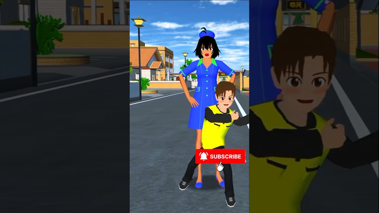 Police vs Alien in Sakura #sakuraschoolsimulator #sakuraschool #video #sakura #drama #games #sss