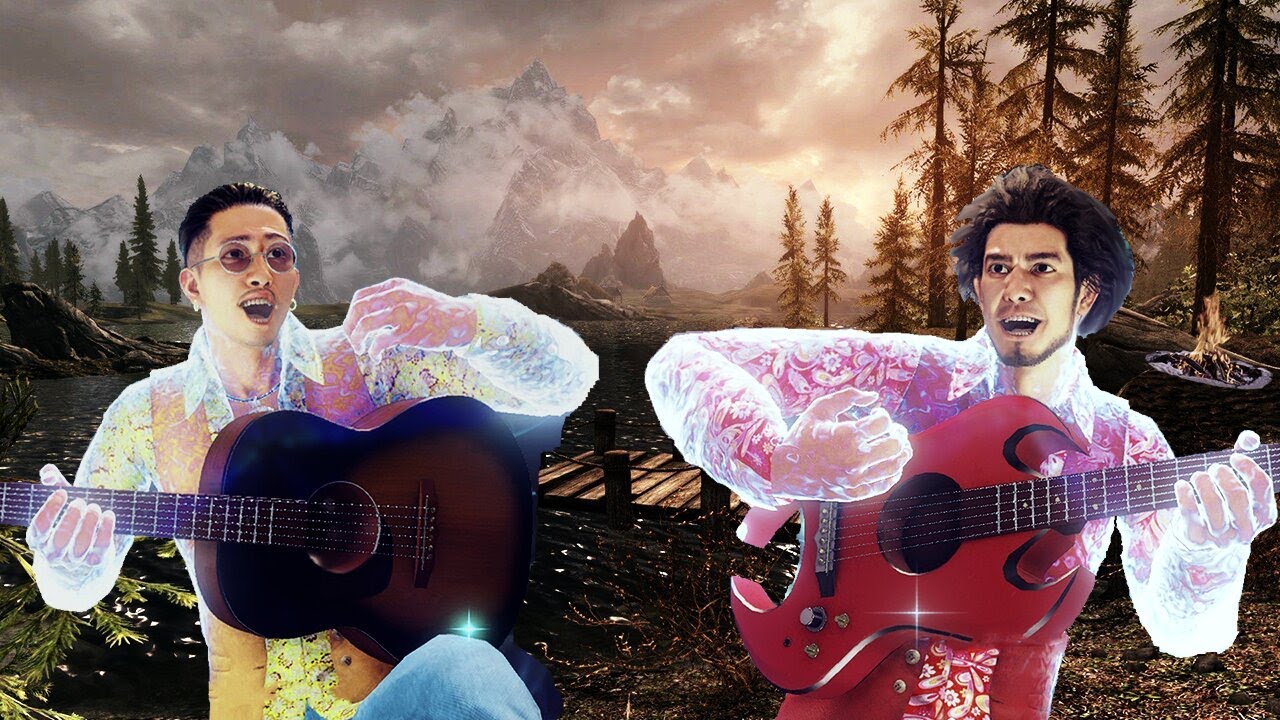 Hell Stew but Zhao and Ichiban sing by a campfire | Yakuza Series Cover