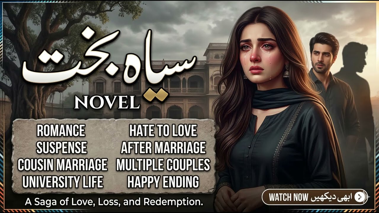 Siyah Bakht complete novel by Wajiha Shah / Suspense/Hate to love story/Rude Hero/Urdu Novels Ebook