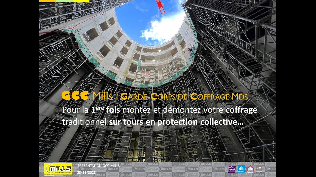 Enfin la pose du coffrage en protection collective !