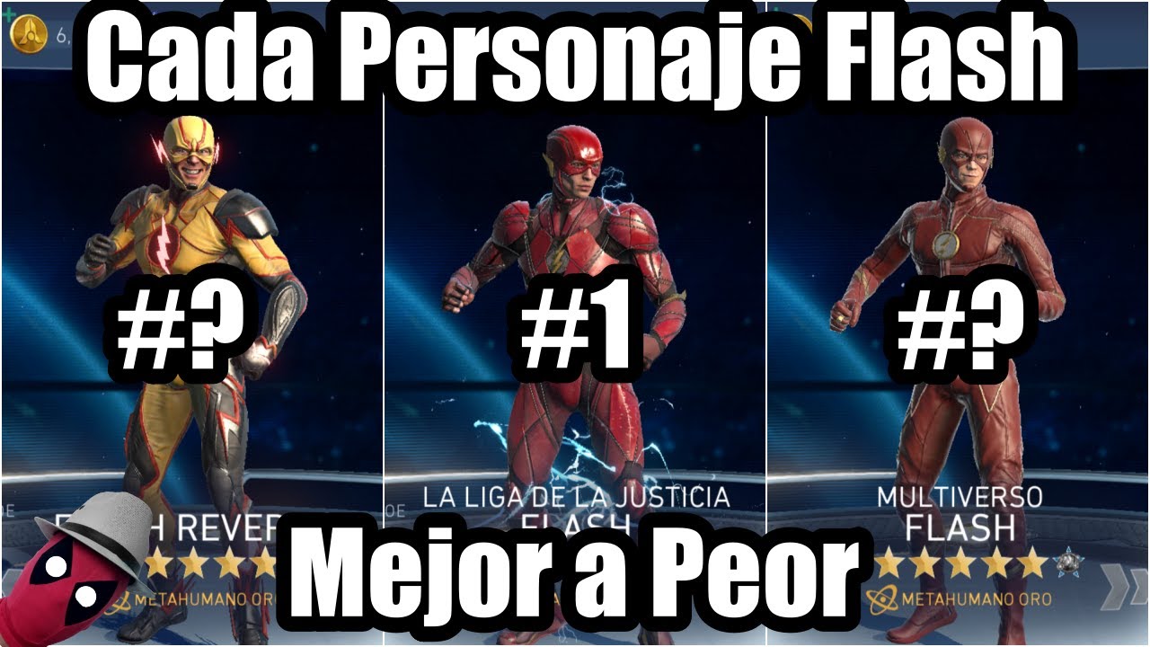 Cada FLASH de PEOR a MEJOR - Top de personajes | Injustice 2 Mobile
