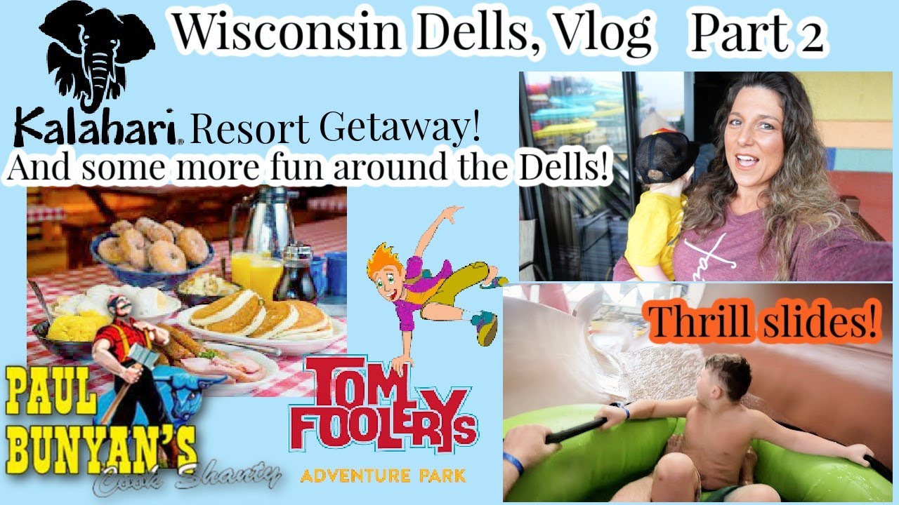 Touring Wisconsin Dells Attractions! More of our Kalahari resort getaway, Indoor Water park thrills