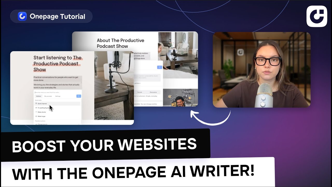How to Use the AI Writer in Onepage (Step-by-Step Tutorial)