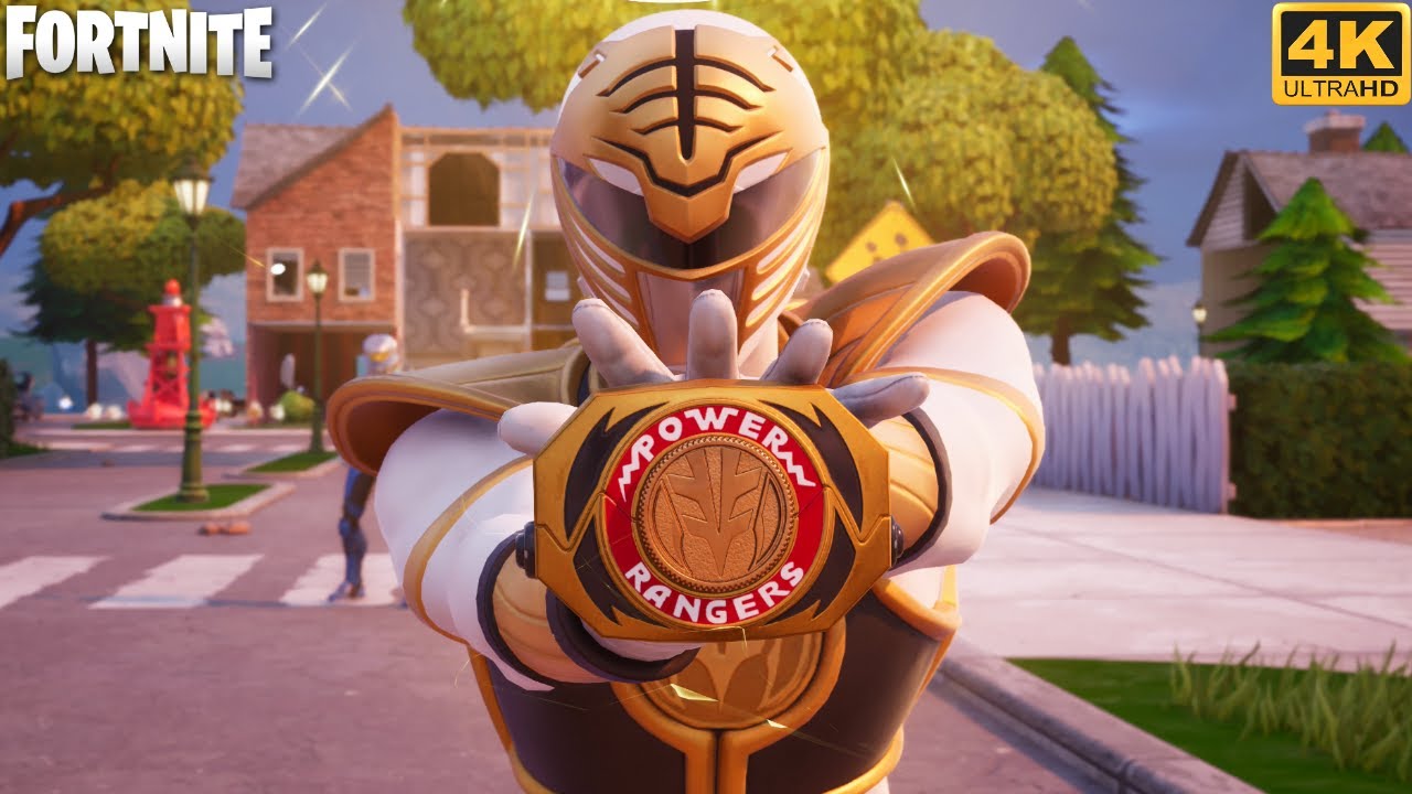 White Ranger Gameplay - Fortnite (4K 60FPS)