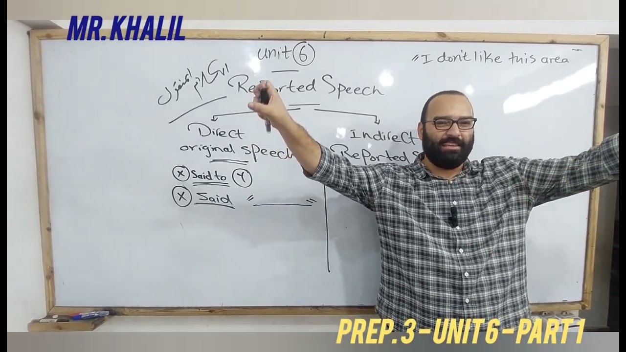 ثالثة اعدادي unit 6 part 1 Reported speech الكلام المنقول درس مهم جدااااااااااا 
