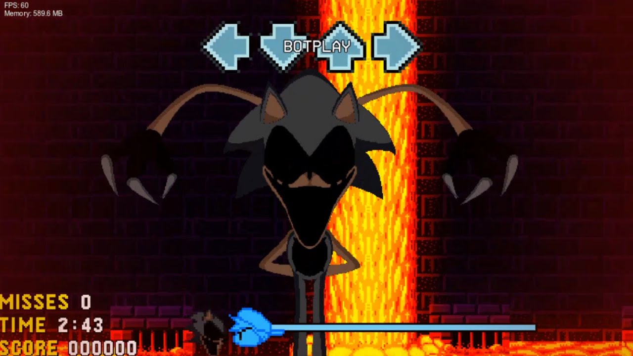 FNF VS Sonic.exe | B4CKSL4SH (Full Song) Charted (OLD)